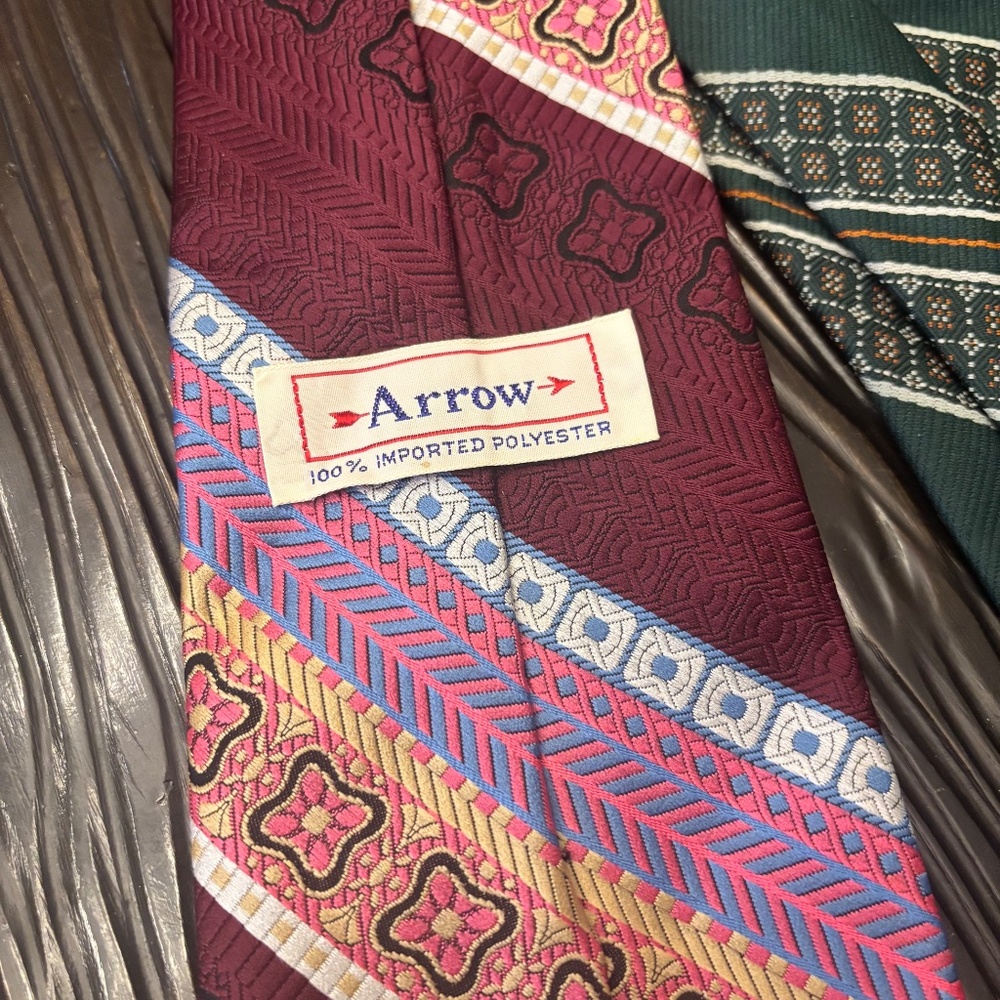 Lot of 3 Vintage 70s Ties - Picture 3 of 7